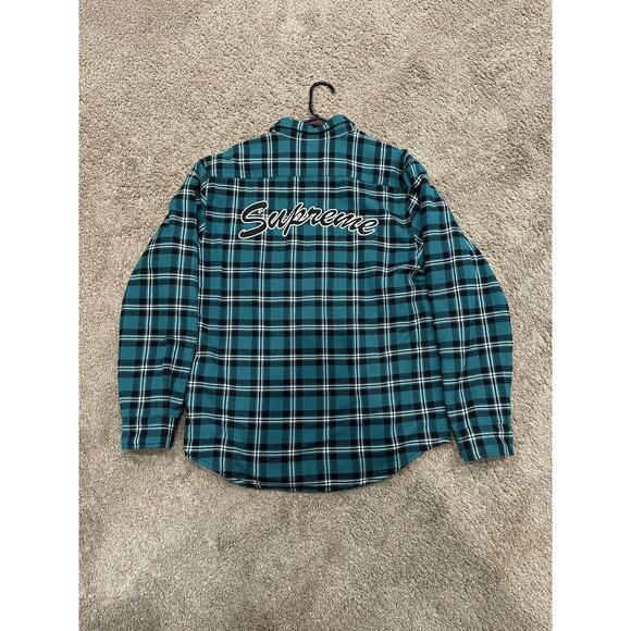 Supreme Arc Logo Quilted Flannel - Picture 1 of 3
